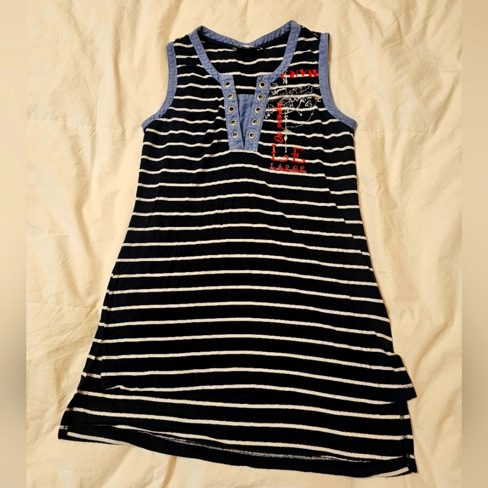 Navy Striped Top MARIE CLAIRE